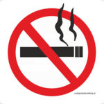 ZAKAZ PALENIA - znak BHP, - obrazek 3