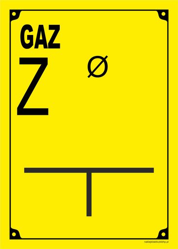 Oznakowanie gazociągów. GAZ Z.