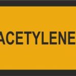 ACETYLENE - naklejka kierunkowa,