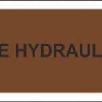 HUILE HYDRAULIIQUE - naklejka kierunkowa,