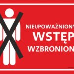 NIEUPOWAŻNIONYM WSTĘP WZBRONIONY w2 - tablica,