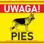 UWAGA PIES w1 - tablica,