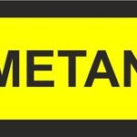 METAN - naklejka kierunkowa,