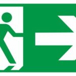 WYJŚCIE EWAKUACYJNE - KIERUNEK - znaki ewakuacyjne