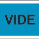 VIDE - naklejka kierunkowa,