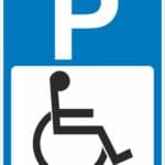 MIEJSCE DLA NIEPEŁNOSPRAWNYCH tablica informacyjna,