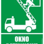 OKNO RATUNKOWE - znak BHP,
