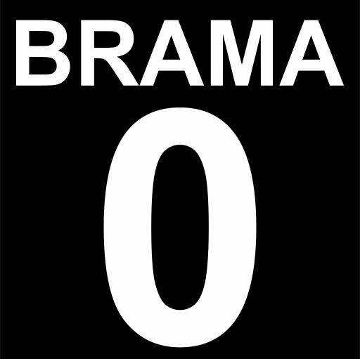 BRAMA numeracja ( CZARNA ) - tablica,
