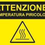 ATTENZIONE TEMPERATURA PIRICOLOSA - tablica ostrzegawcza,