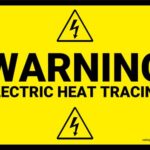 WARNING ELECTRIC HEAT TRACING - tablica informacyjna BHP,