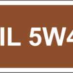 OIL 5W40 - naklejka kierunkowa,