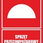 SPRZĘT PRZECIWPOŻAROWY - znak BHP,