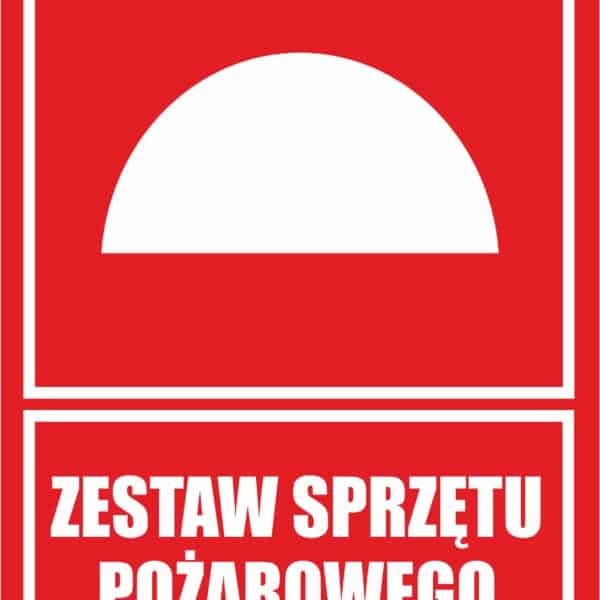 ZESTAW SPRZĘTU POŻAROWEGO - Tablica BHP,