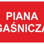 PIANA GAŚNICZA - naklejka kierunkowa,