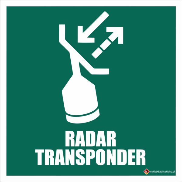 TRANSPONDER POSZUKIWAWCZO-RATUNKOWY (RADAR TRANSPONDER) - Znak BHP,