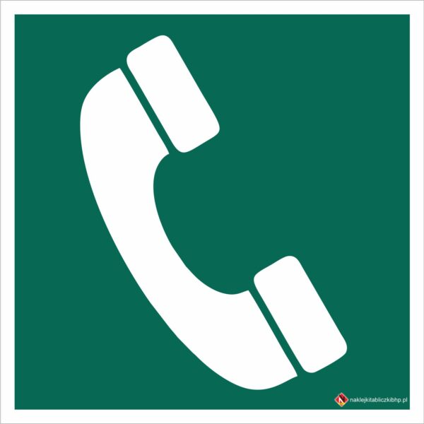 TELEFON AWARYJNY - Znak BHP,
