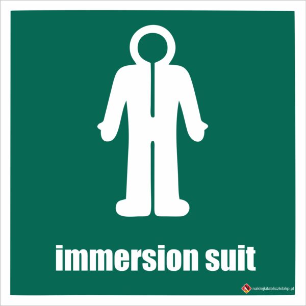 KOMBINEZON RATUNKOWY (IMMERSION SUIT) - Znak BHP,