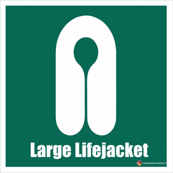 KAMIZELKA RATUNKOWA DUŻA (LARGE LIFEJACKET) - Znak BHP,
