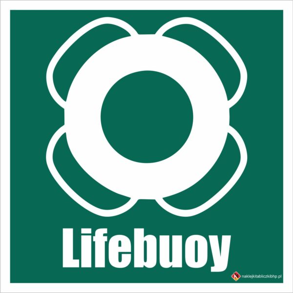 KOŁO RATUNKOWE (LIFEBUOY) - Znak BHP,