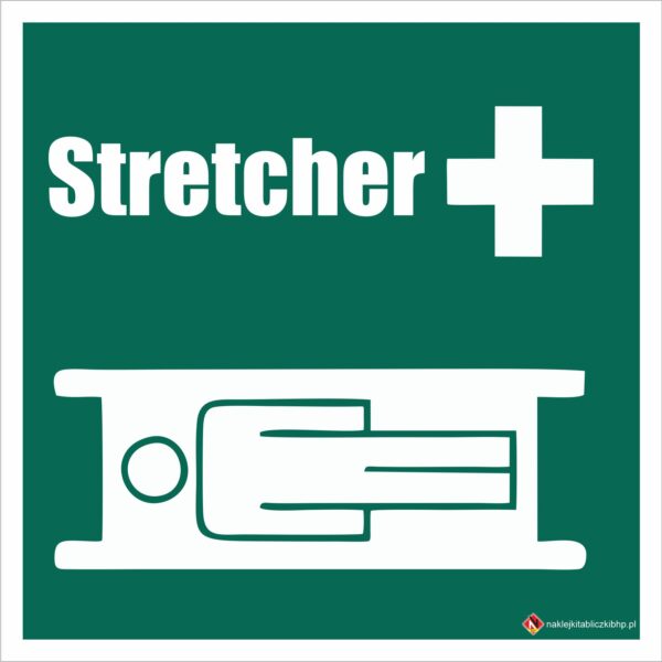 NOSZE (STRETCHER) - Znak BHP,