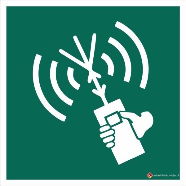 DWUKIERUNKOWY APARAT RADIOTELEFONICZNY - Znak BHP,