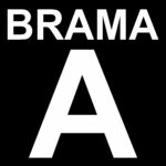 BRAMA numeracja litery ( CZARNA ) - tablica,