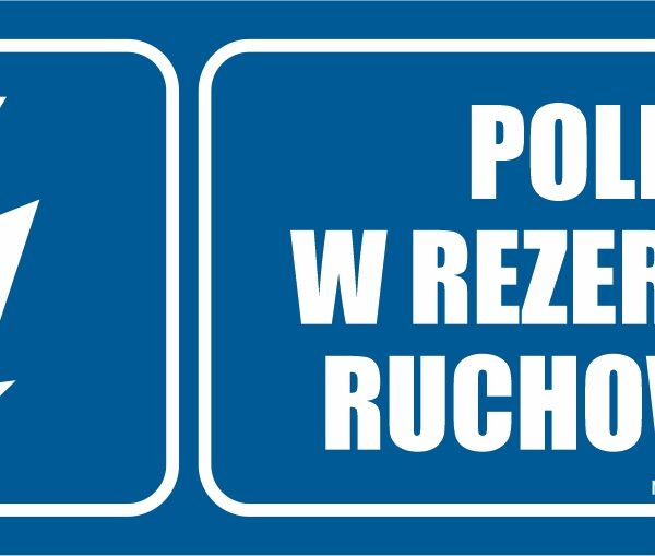 POLE W REZERWIE RUCHOWEJ - elektryczny znak BHP,