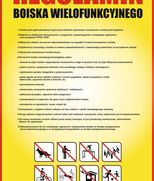 REGULAMIN BOISKA WIELOFUNKCYJNEGO