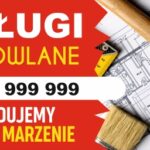USŁUGI BUDOWLANE 2x1m - Baner reklamowy,