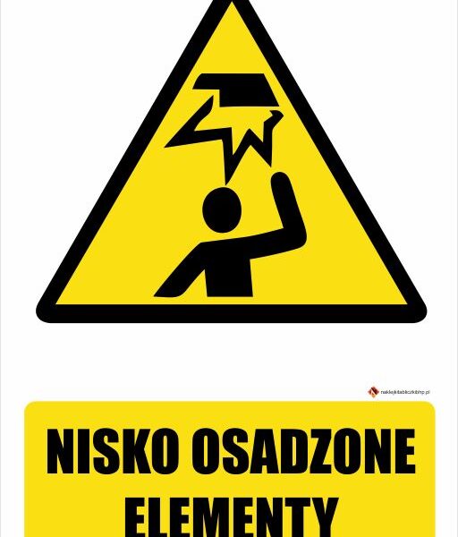 NISKO OSADZONE ELEMENTY - Tablica BHP,