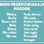 TABLICZKA KAMIEŃ PRZEPOWIADAJĄCY POGODĘ - Tablica BHP,