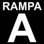 RAMPA numeracja litery ( CZARNA ) - tablica,