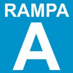 RAMPA numeracja litery ( NIEBIESKA ) - tablica,