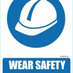 WEAR SAFETY HELMETS - znaki BHP,