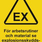 FÖR ARBETSRUTINER OCH MATERIAL - tablica BHP,